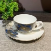 New Chinese-style star hotel table setting tableware set, high-end Chinese dining table setting ceramic tableware, restaurant and hotel supplies plates, dinner plates ceramic Specification image